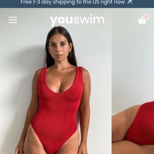 Youswim one piece Rosso